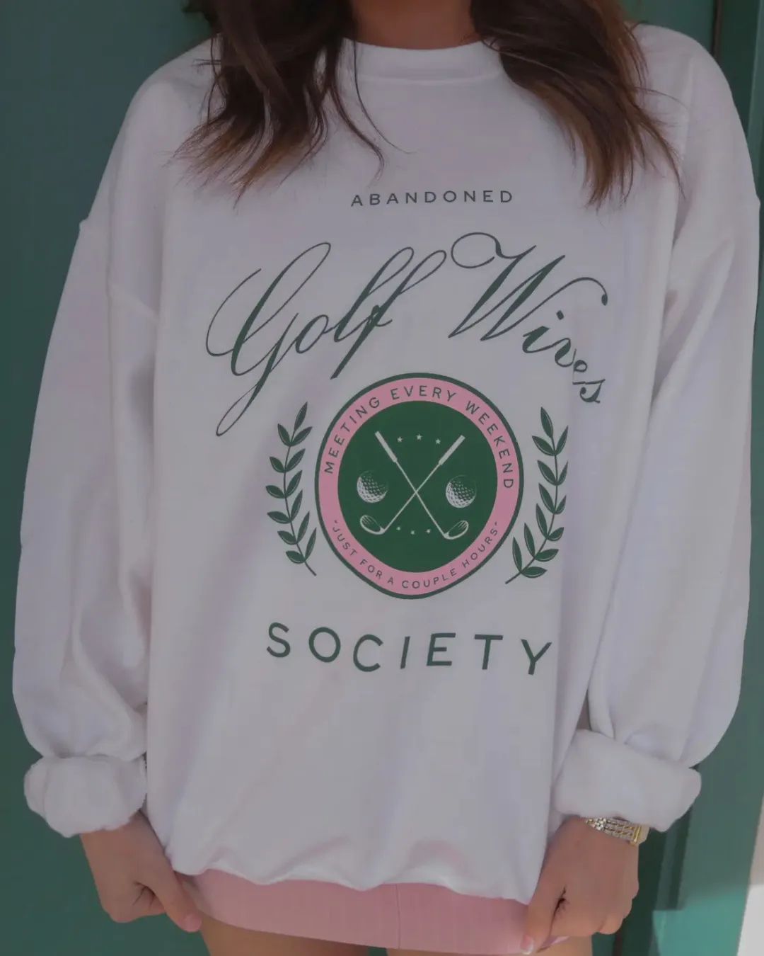 Golf Wives Sweatshirt White - F+S Golf