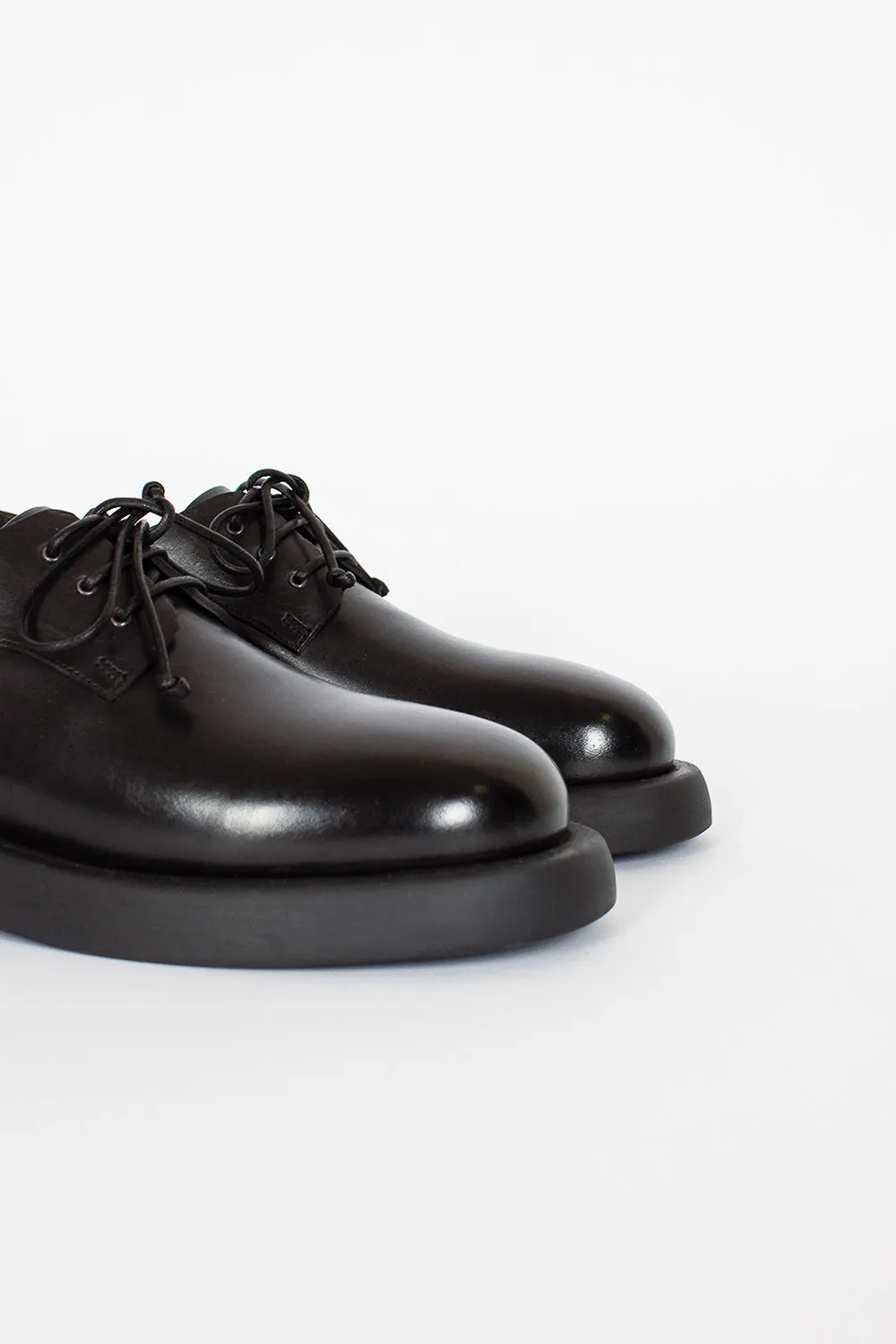 Black Gommello Derby Shoes