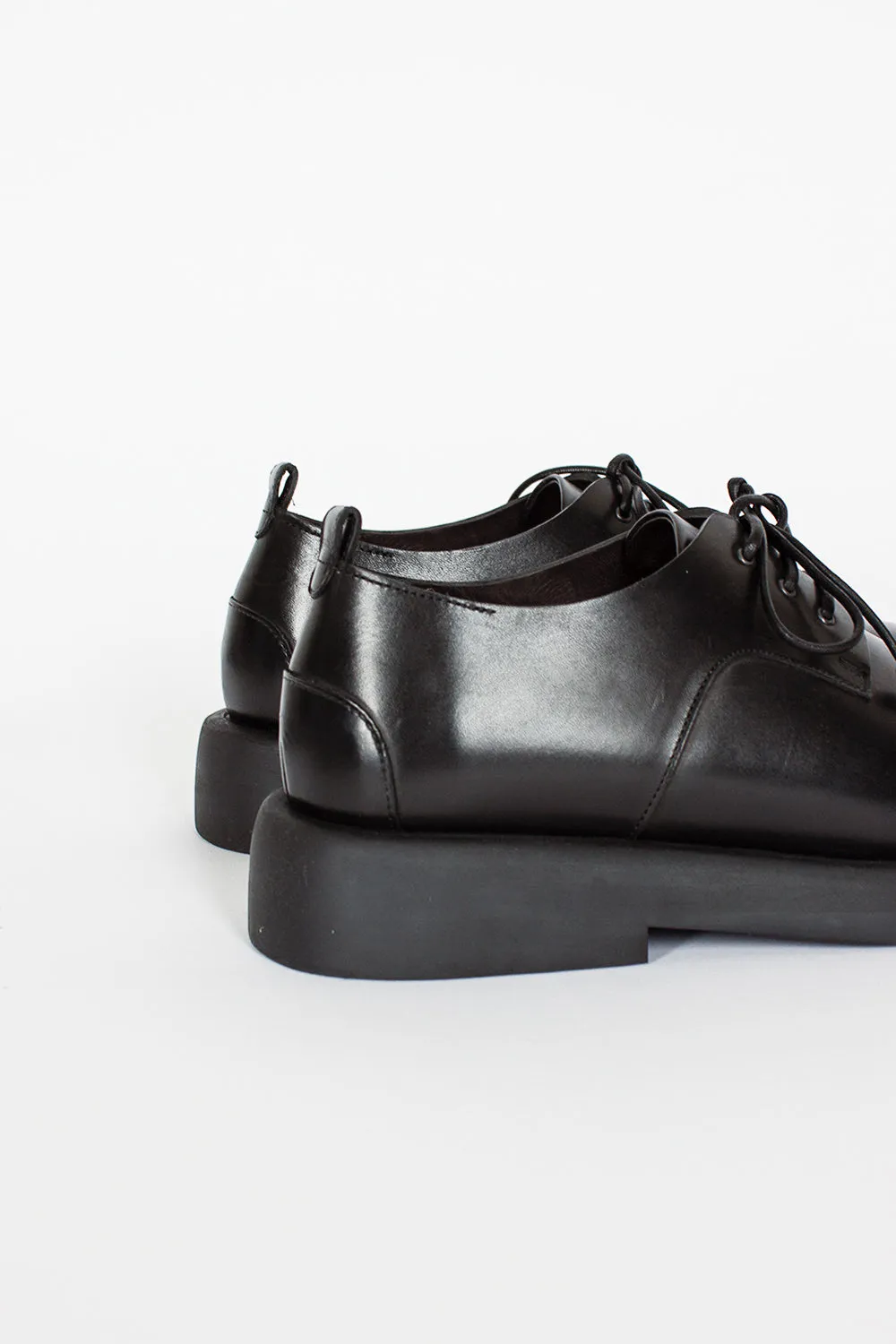 Black Gommello Derby Shoes