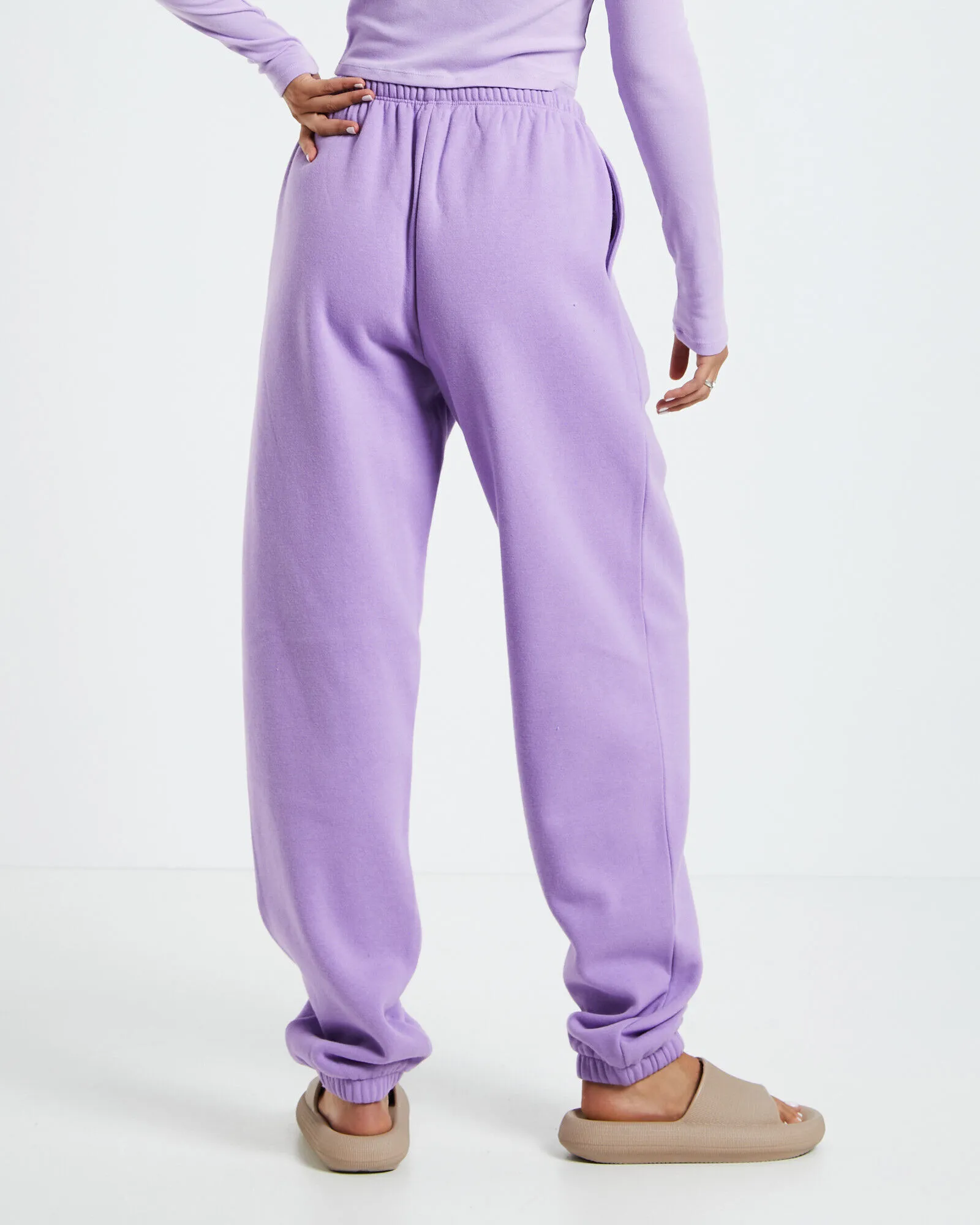 GP Co. Basics Relaxed Fleece Joggers Purple