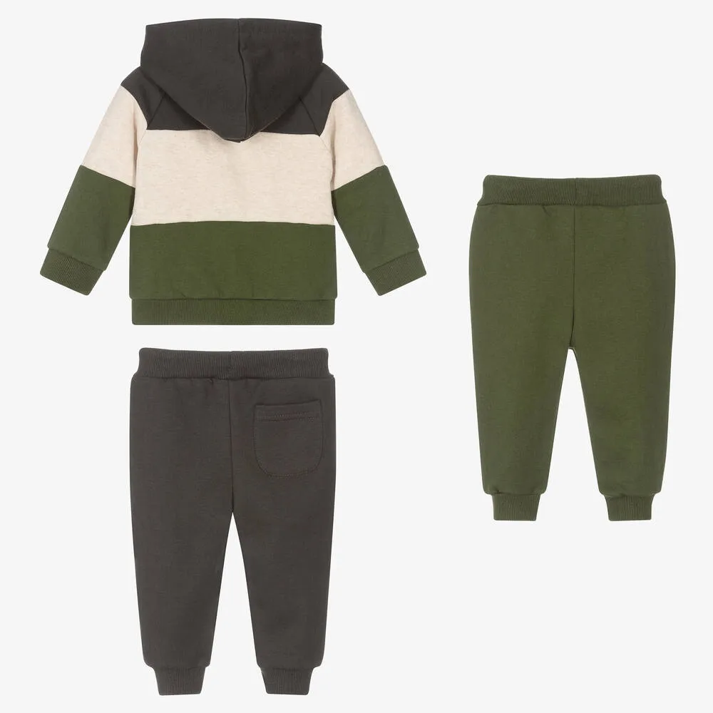 Green & Grey 3 Piece Tracksuit