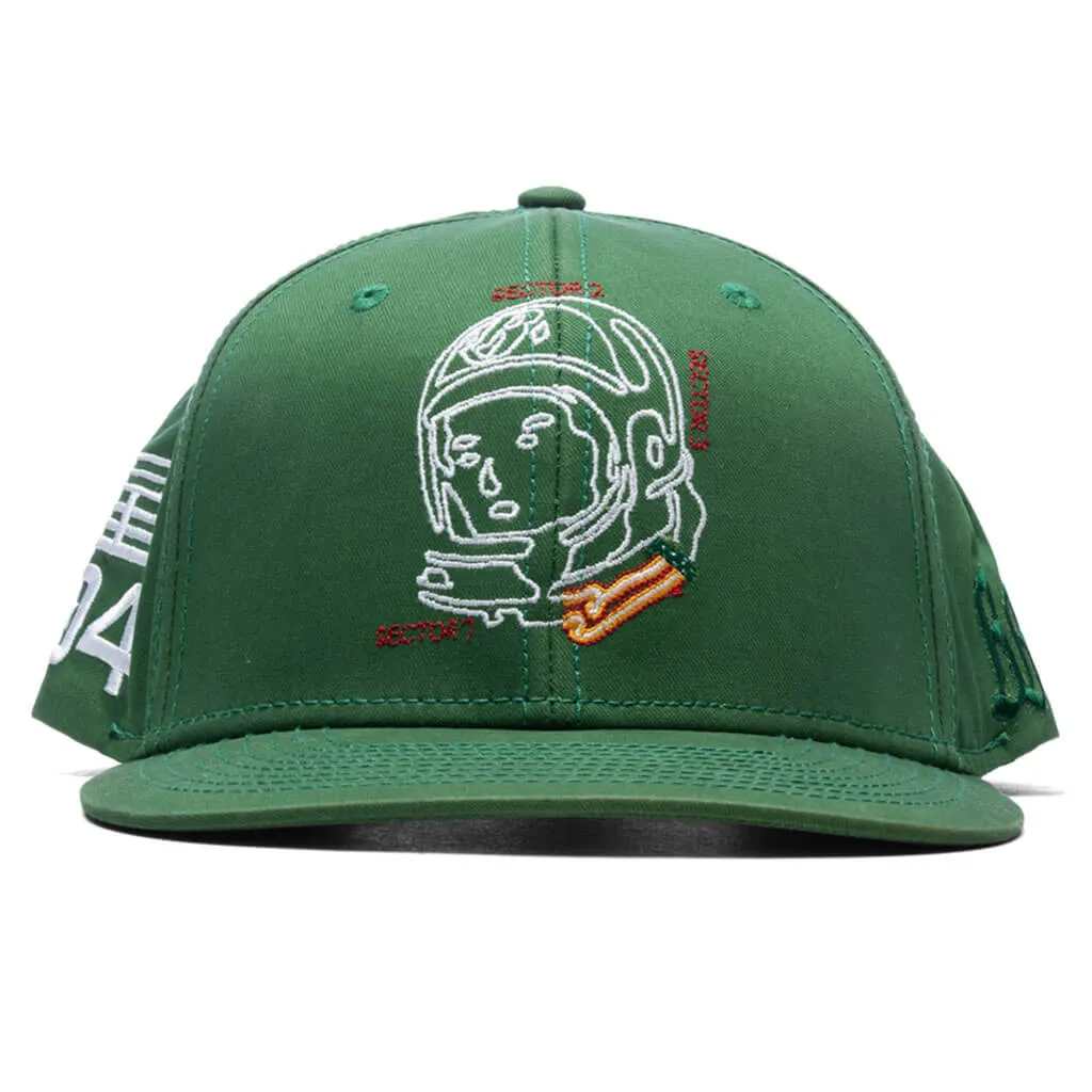 Green Garden Helmet Track Snapback Cap