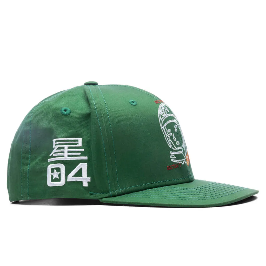 Green Garden Helmet Track Snapback Cap