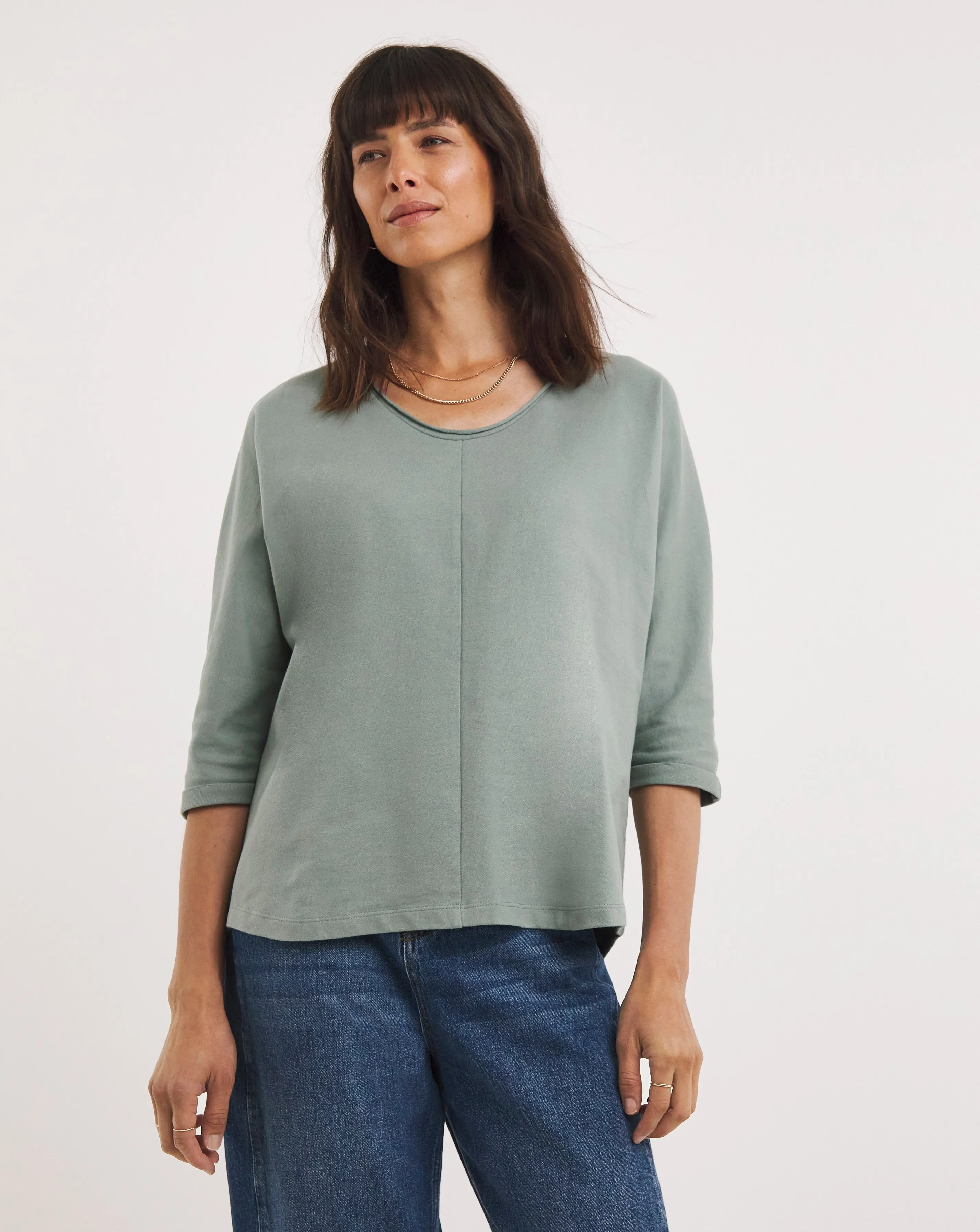 Green Relaxed Sweatshirt