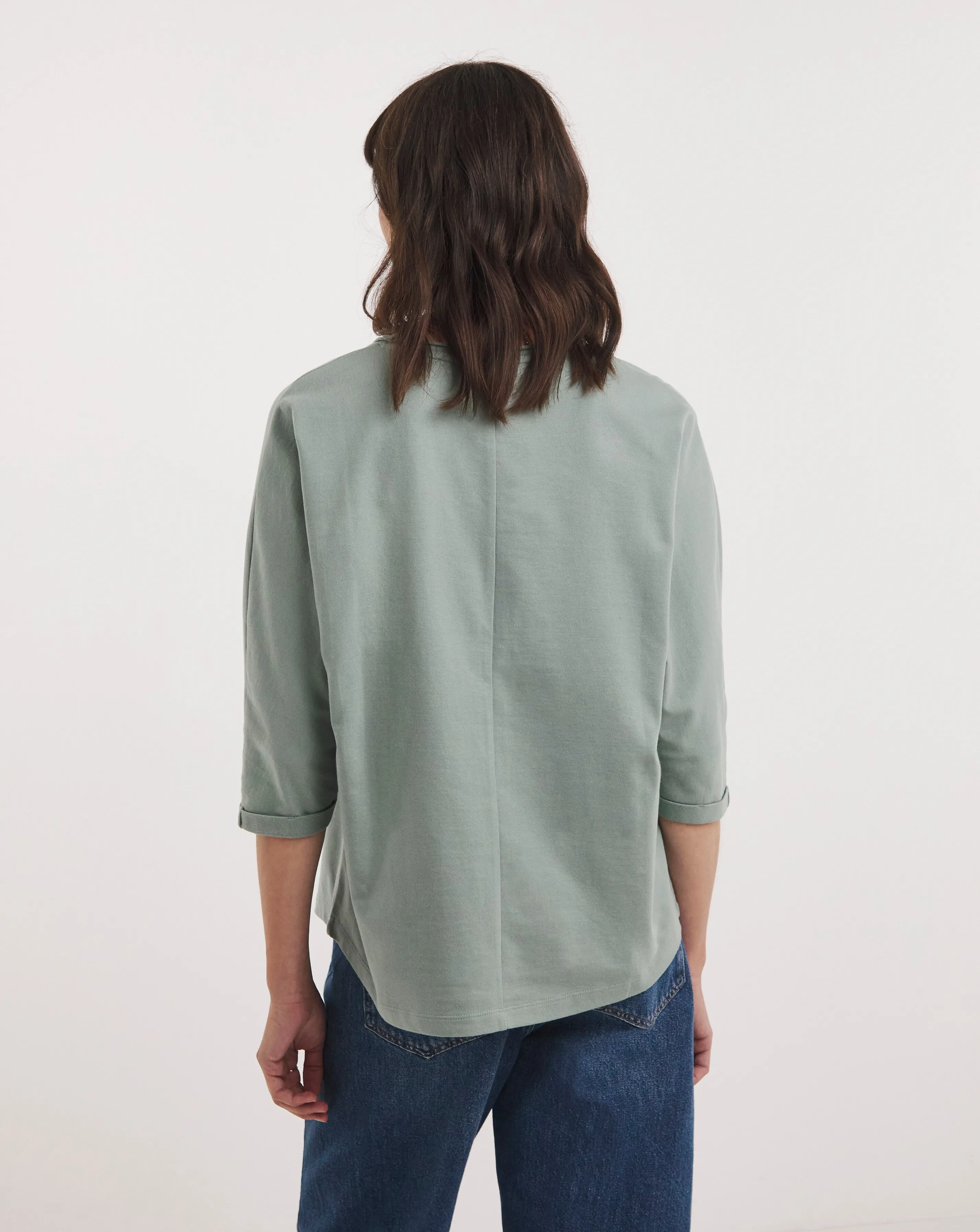 Green Relaxed Sweatshirt