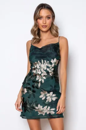 Green Yasmin Slip Dress