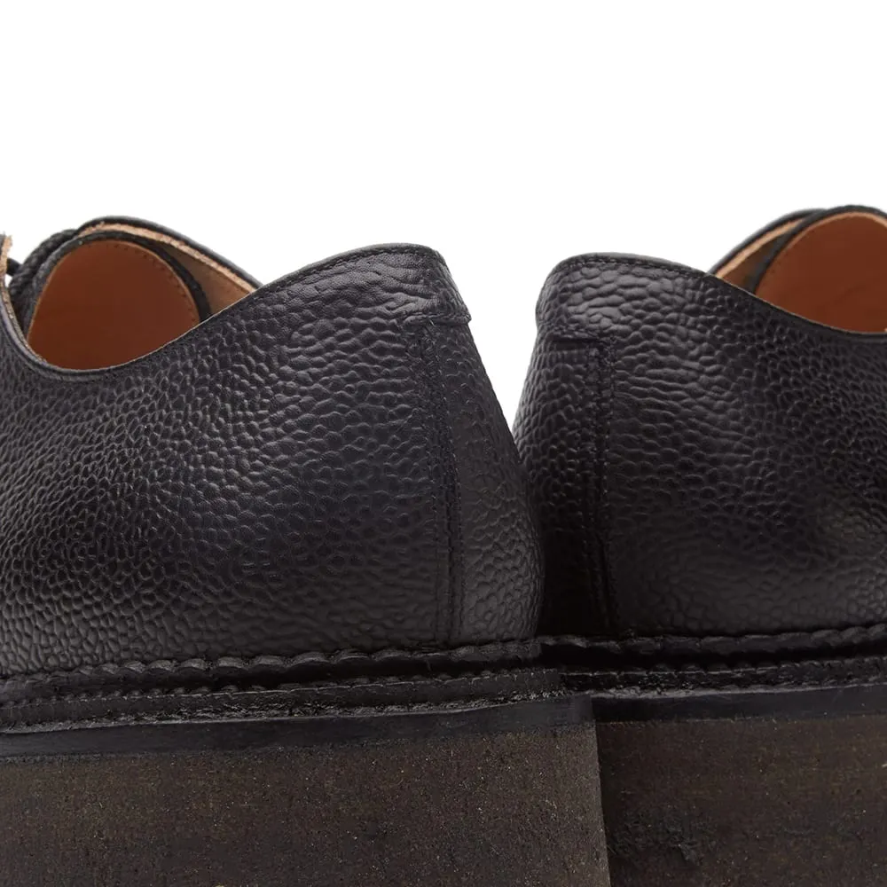 Grenson Nick Wooster collaboration NW2 Crepe Sole Derby Shoe in Black Grain