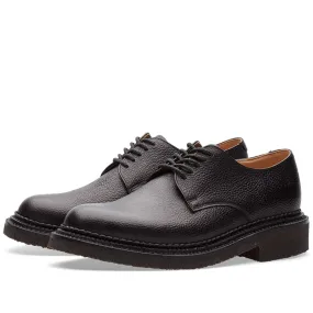 Grenson Nick Wooster collaboration NW2 Crepe Sole Derby Shoe in Black Grain