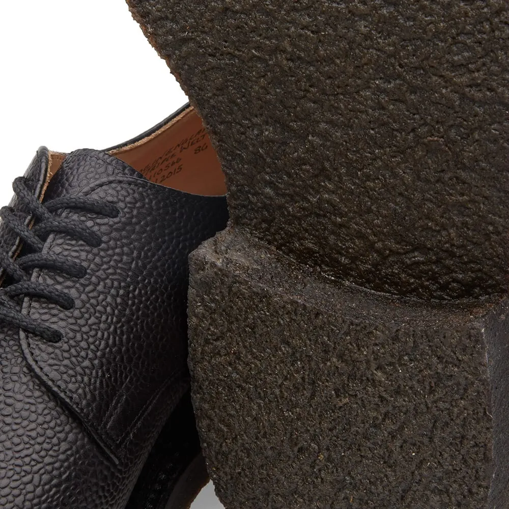 Grenson Nick Wooster collaboration NW2 Crepe Sole Derby Shoe in Black Grain