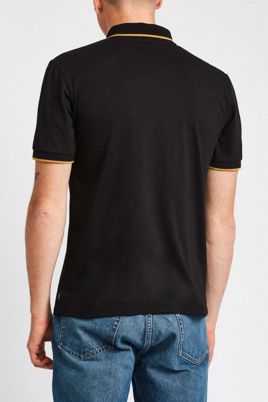 Guard S/S Polo Knit - Black