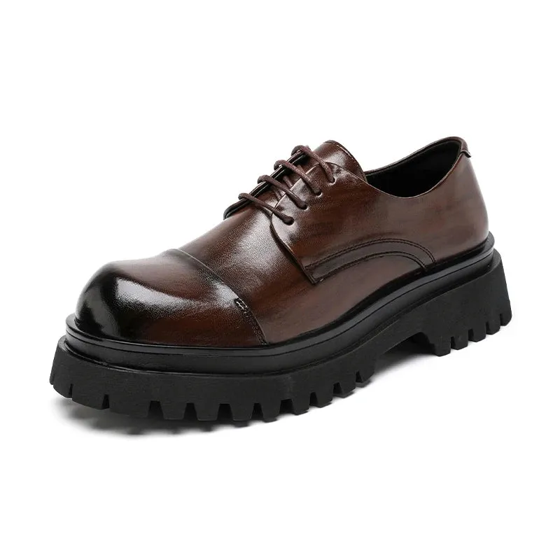 Gusan Two-Tone Chunky Derby Shoes