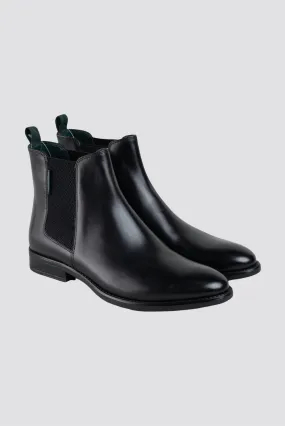 Hammond Black Leather Boots