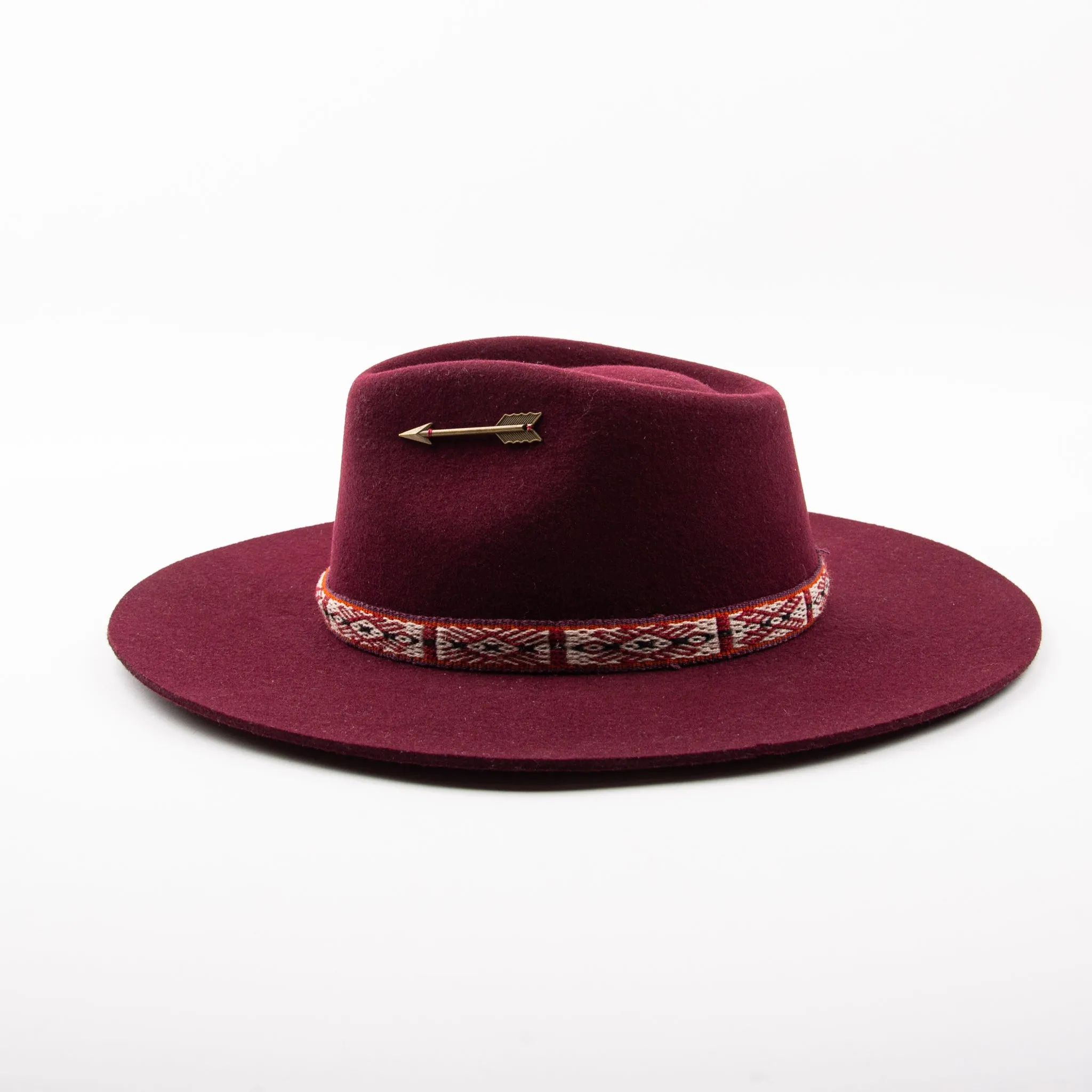 Hampui Teardop Hat  Maroon 