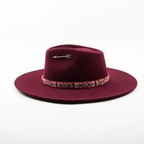 Hampui Teardop Hat  Maroon 