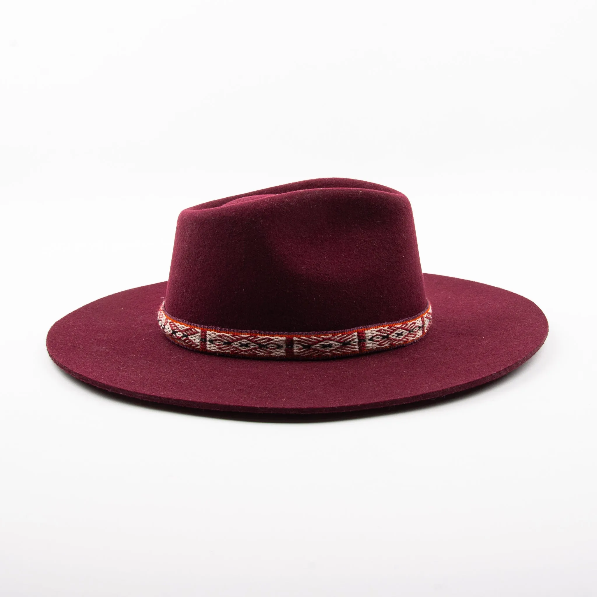 Hampui Teardop Hat  Maroon 