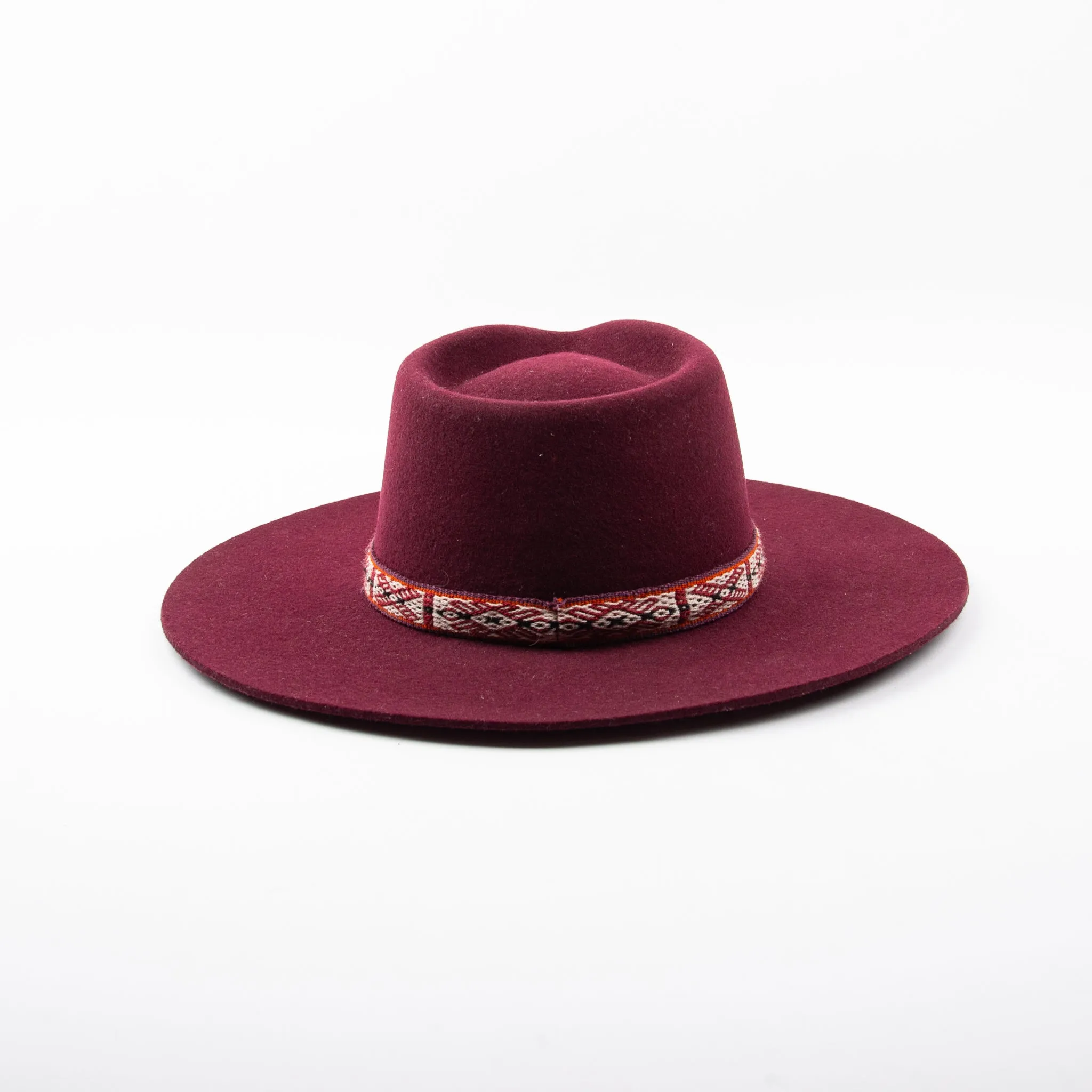 Hampui Teardop Hat  Maroon 