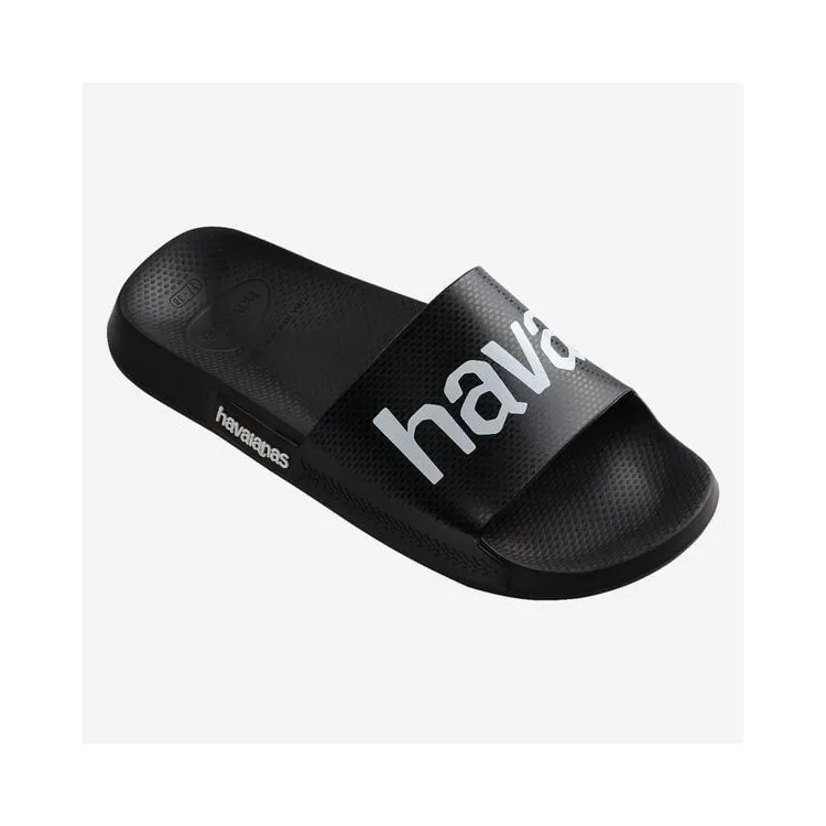 Havaianas Slide Classic Logomania in Black