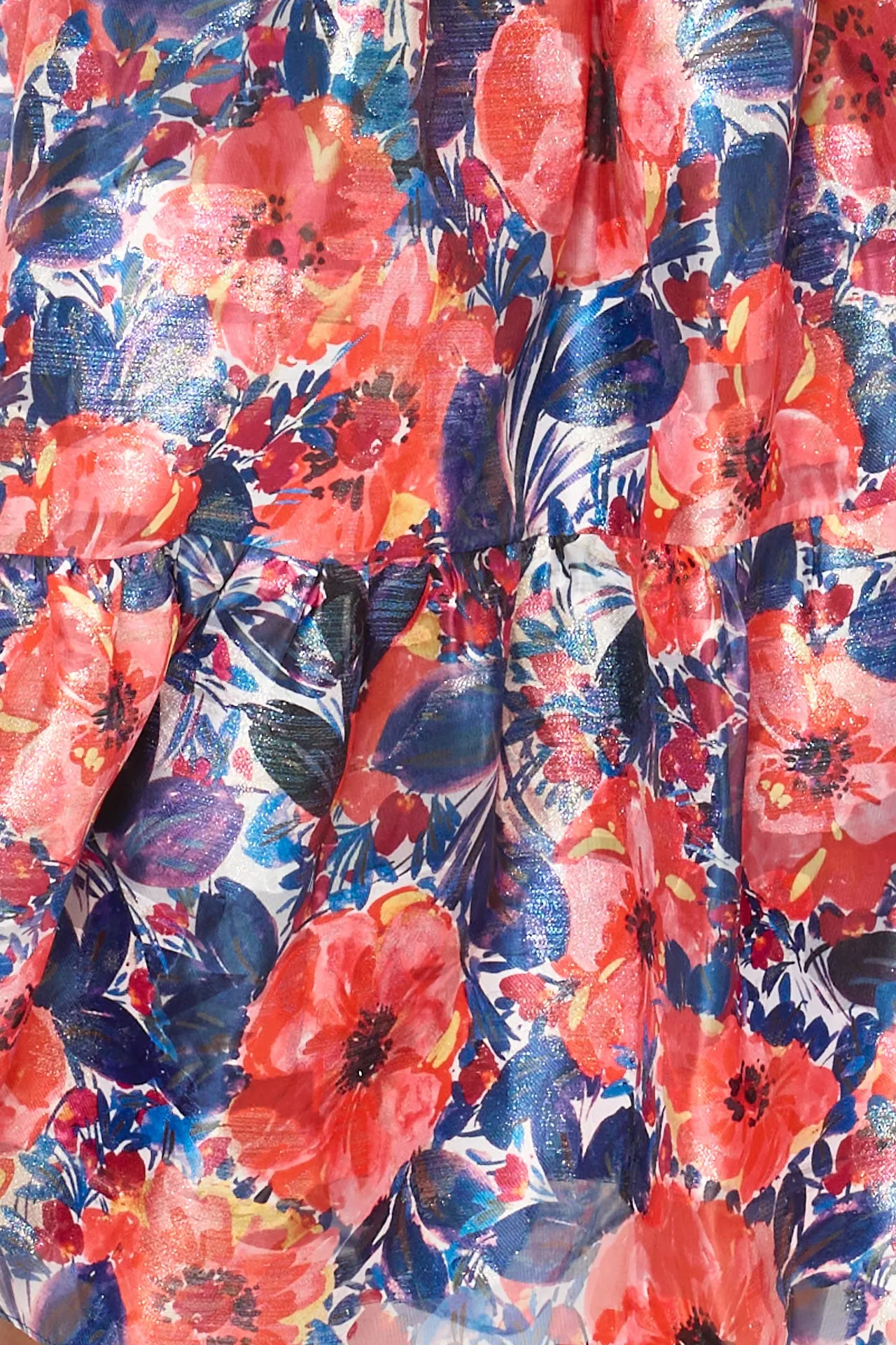 Hayden Poppy Pattern Watercolor Dress