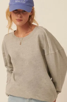 Heather Grey Linsey Sweatshirt