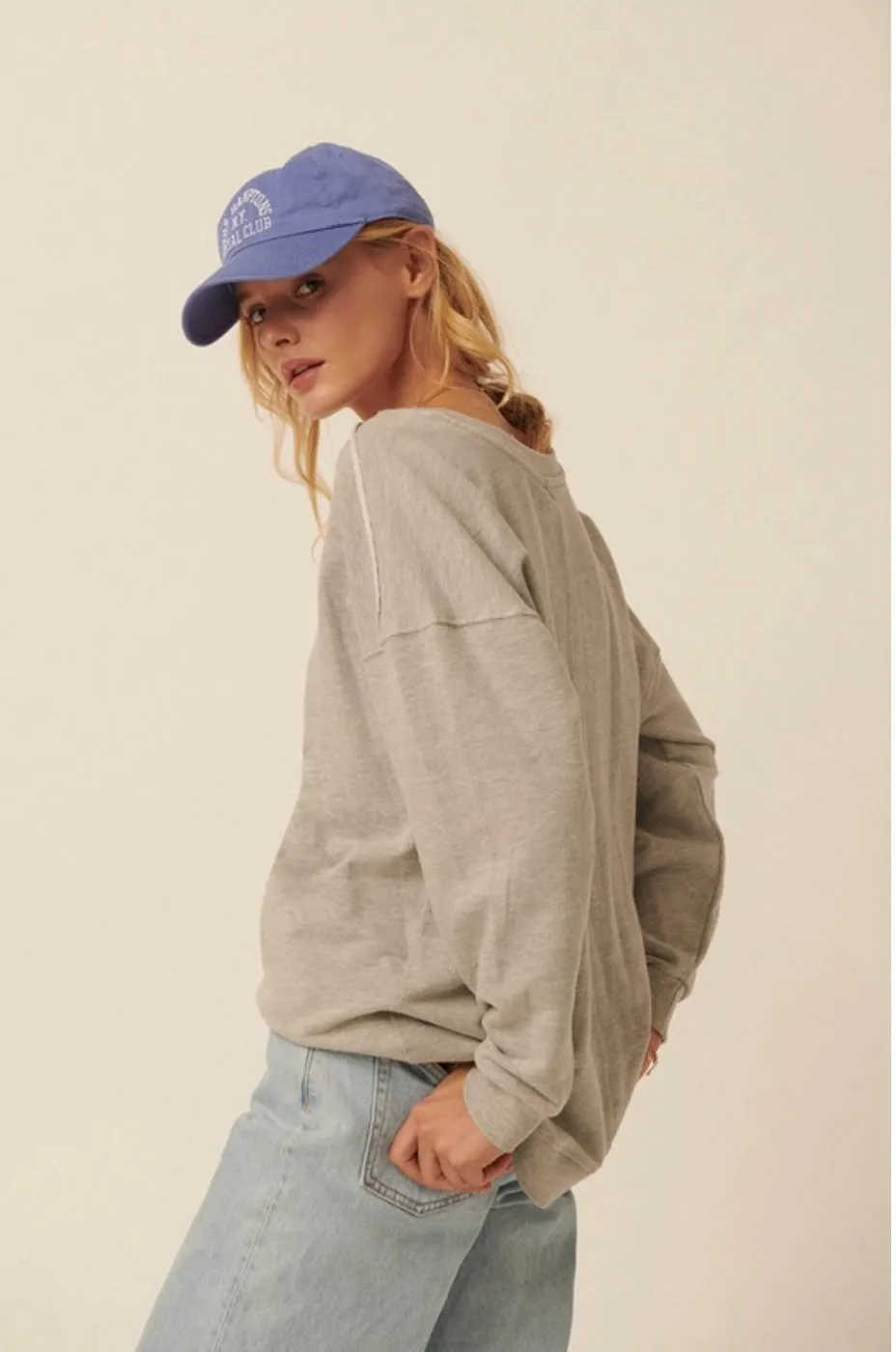 Heather Grey Linsey Sweatshirt