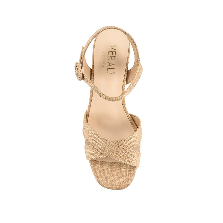 Heppell Platform Heels - Natural Raffia