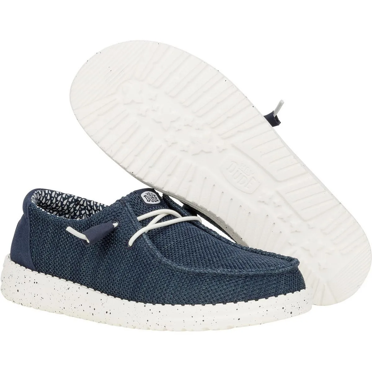 HEYDUDE Wendy Stretch Mesh Shoes Navy