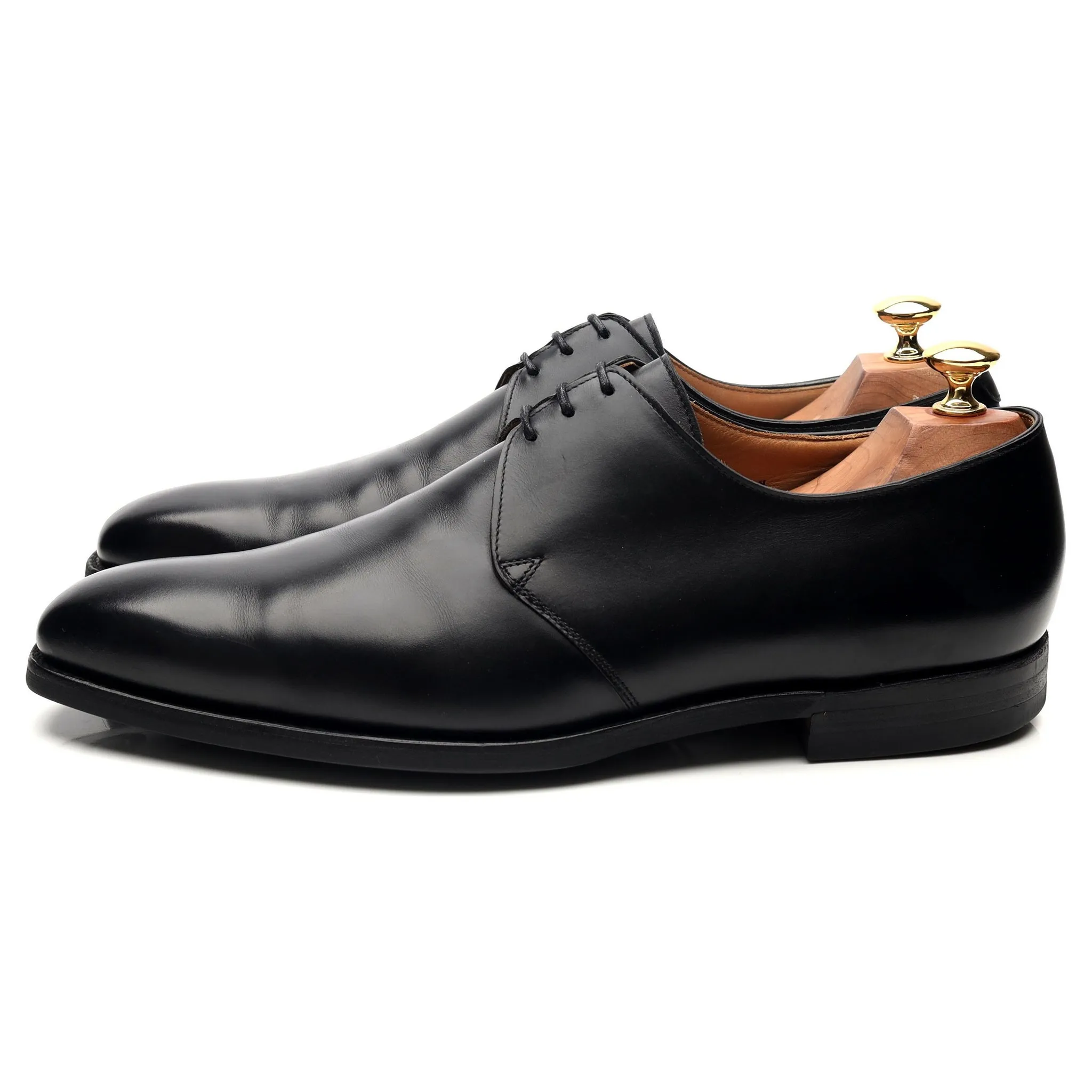 'Highbury' Black Leather Derby UK 9.5 E