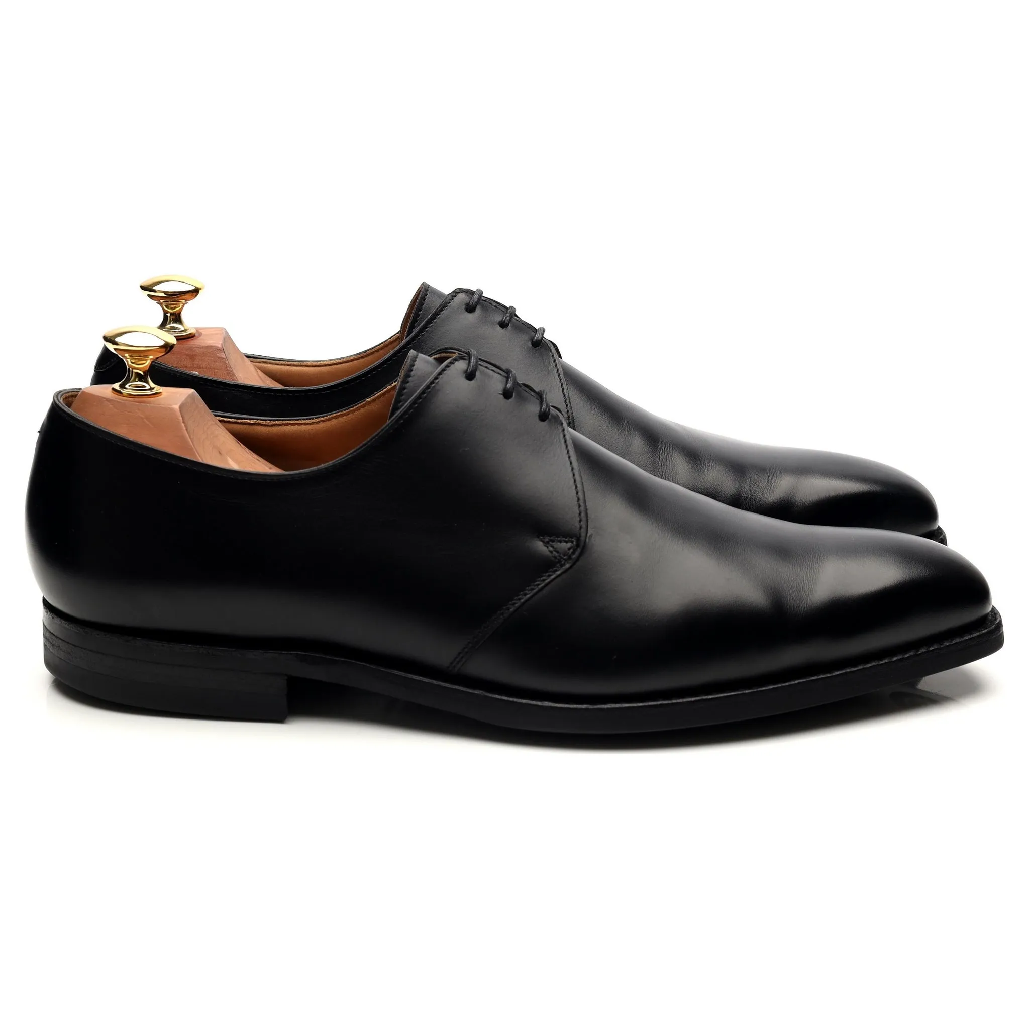 'Highbury' Black Leather Derby UK 9.5 E