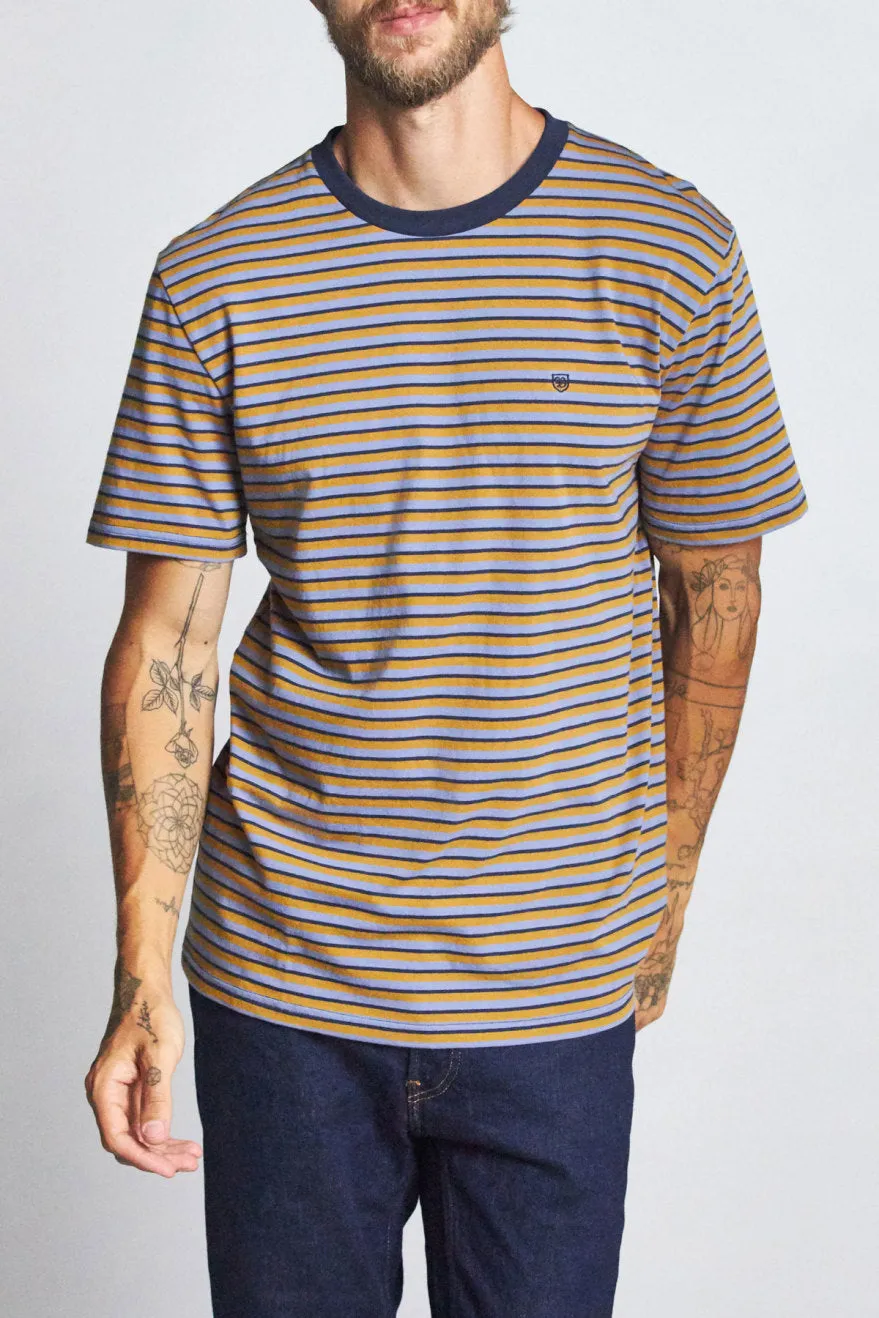 Hilt Mini Stripe S/S Knit - Twilight Blue/Washed Navy