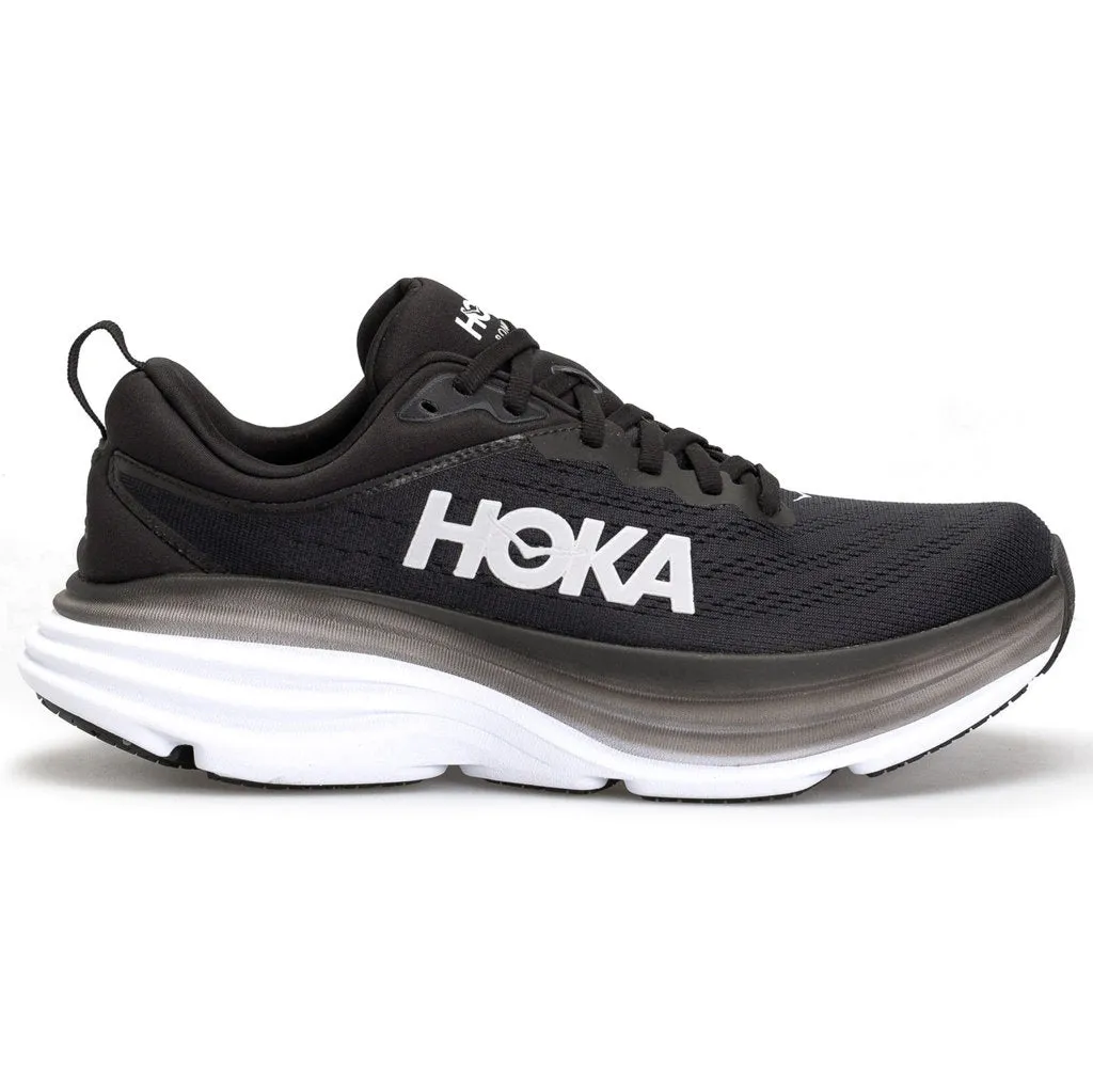 Hoka Mens Trainers Bondi 8 Lace-Up Low-Top Running Sneakers Textile - UK 10