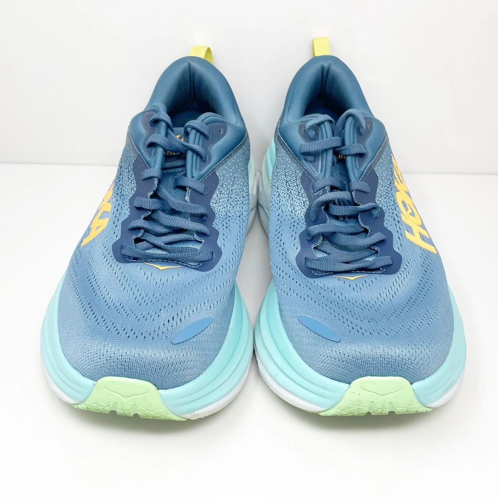 Hoka One One Mens Bondi 8 1127953 RHD Blue Running Shoes Sneakers Size 11 2E