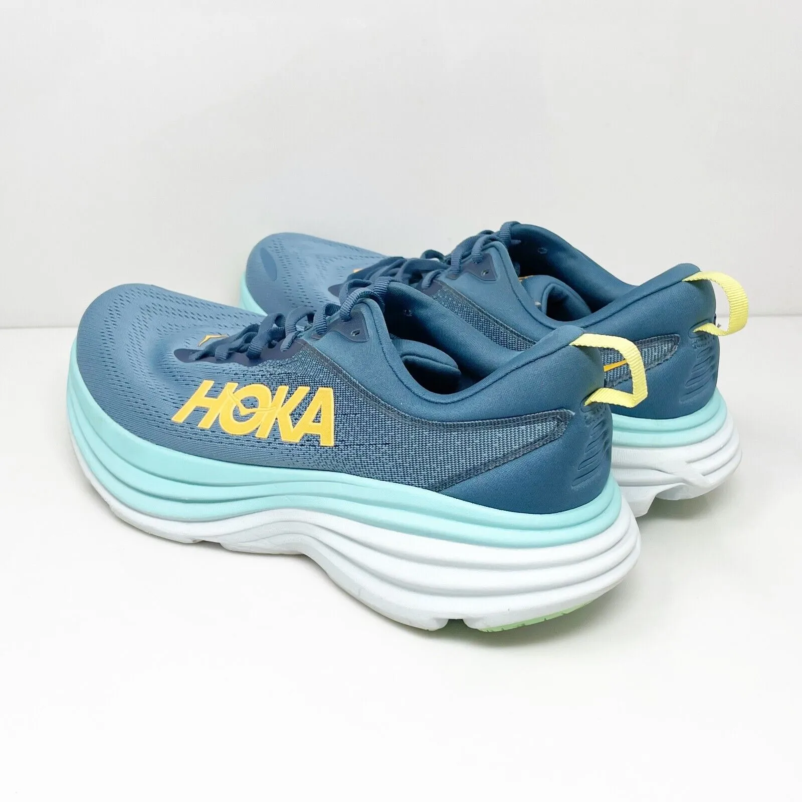 Hoka One One Mens Bondi 8 1127953 RHD Blue Running Shoes Sneakers Size 11 2E