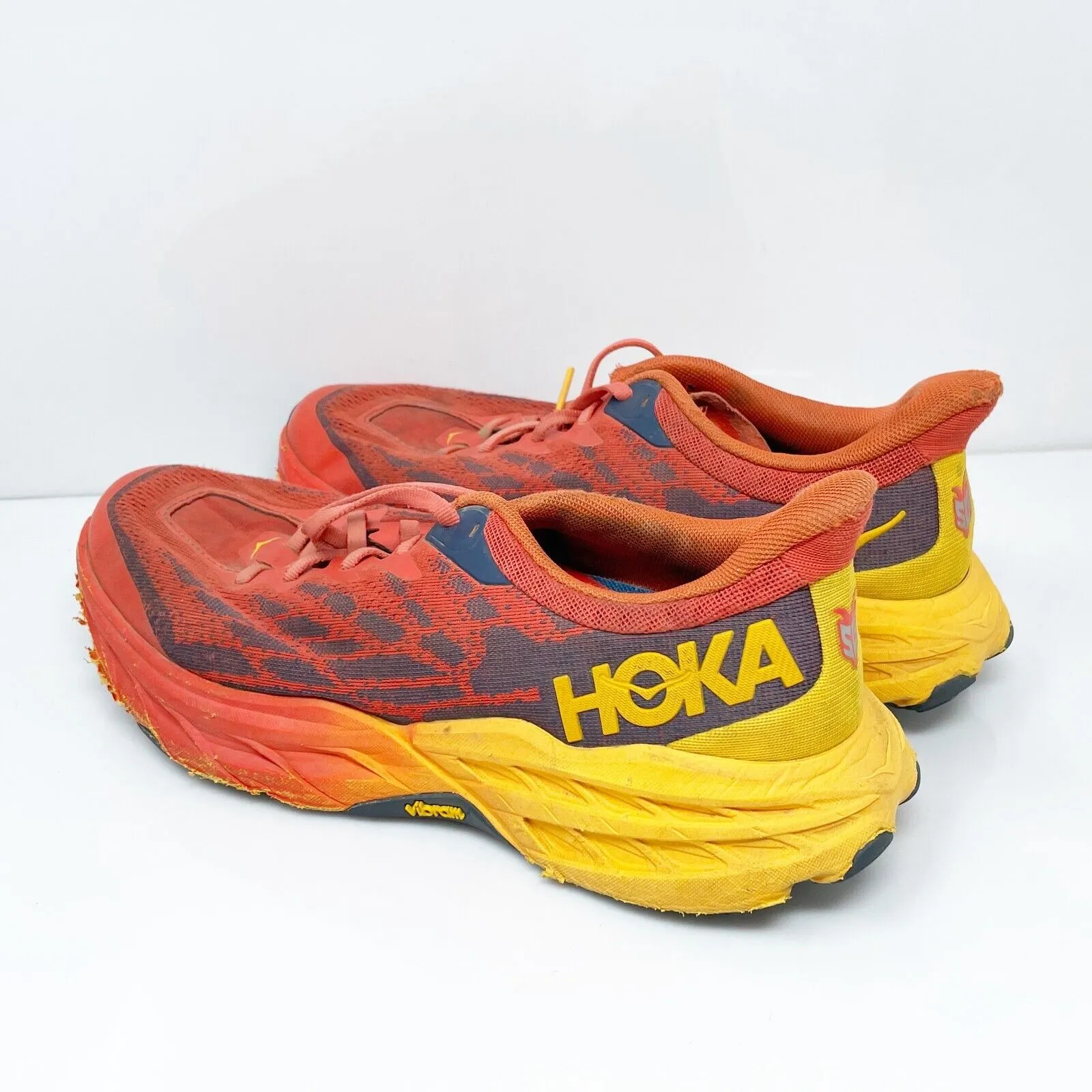 Hoka One One Mens Speedgoat 5 1123157 FRYL Red Running Shoes Sneakers Size 9 D