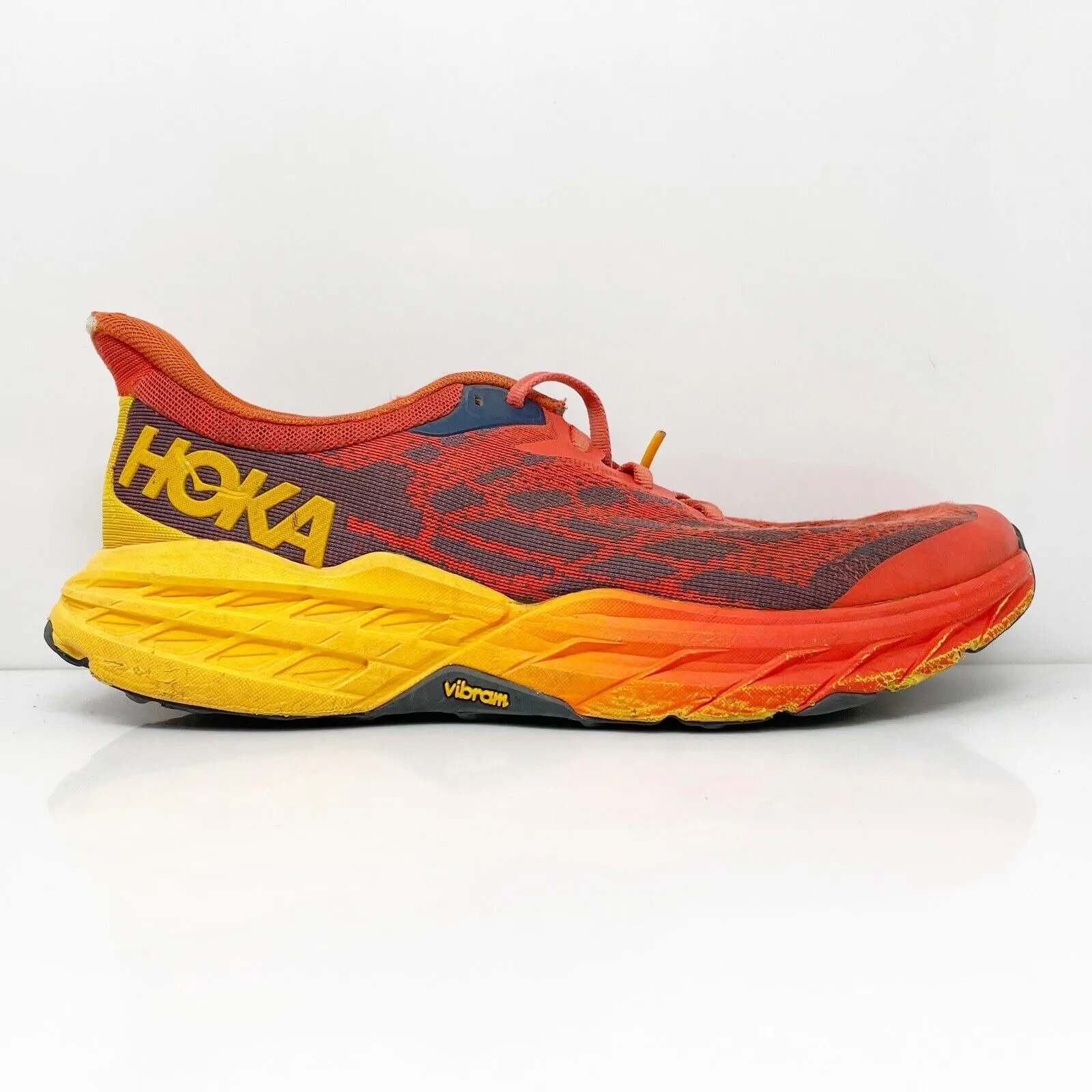 Hoka One One Mens Speedgoat 5 1123157 FRYL Red Running Shoes Sneakers Size 9 D