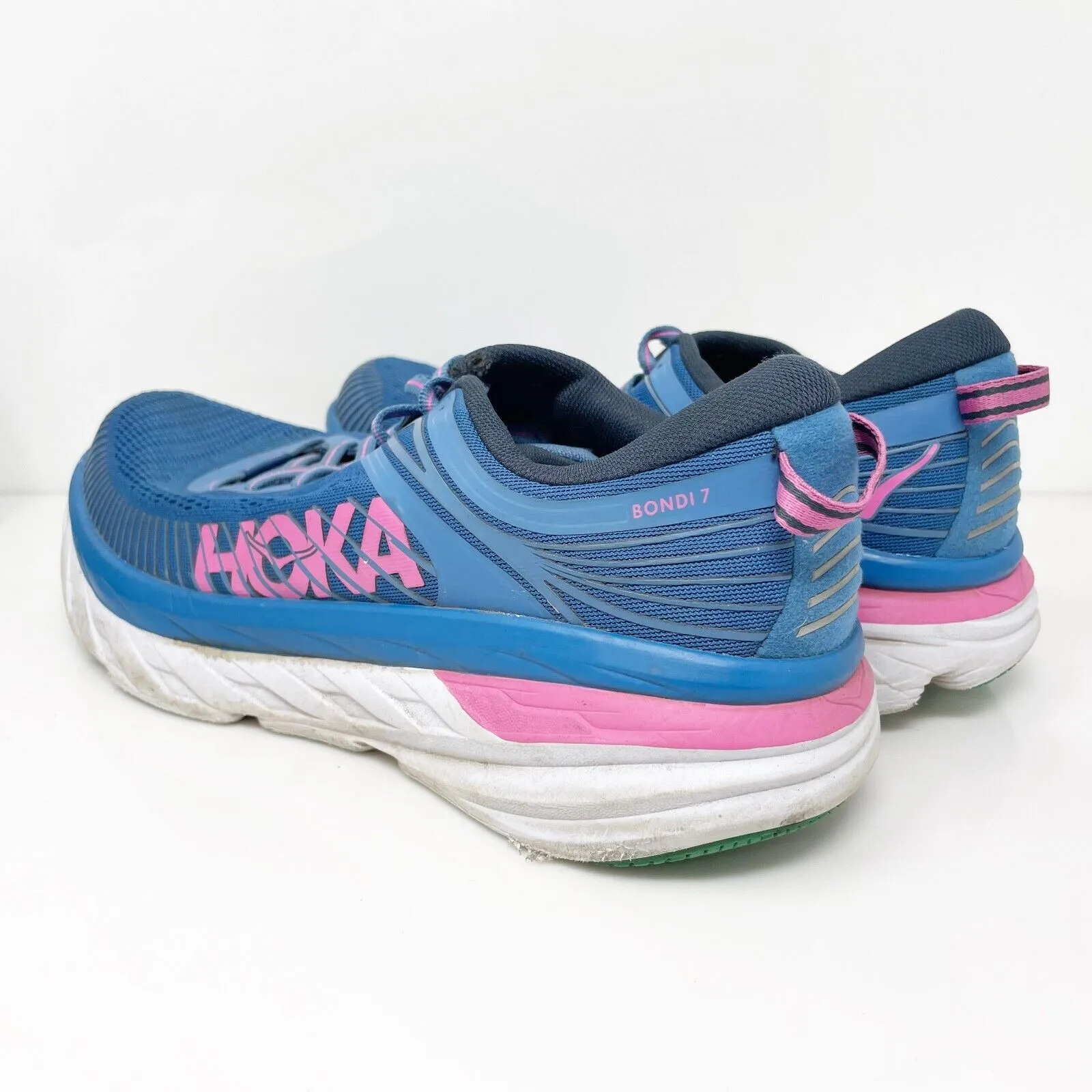 Hoka One One Womens Bondi 7 1110519 VBPP Blue Running Shoes Sneakers Size 11