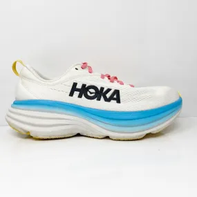 Hoka One One Womens Bondi 8 1127952 BSW White Running Shoes Sneakers Size 9.5 B