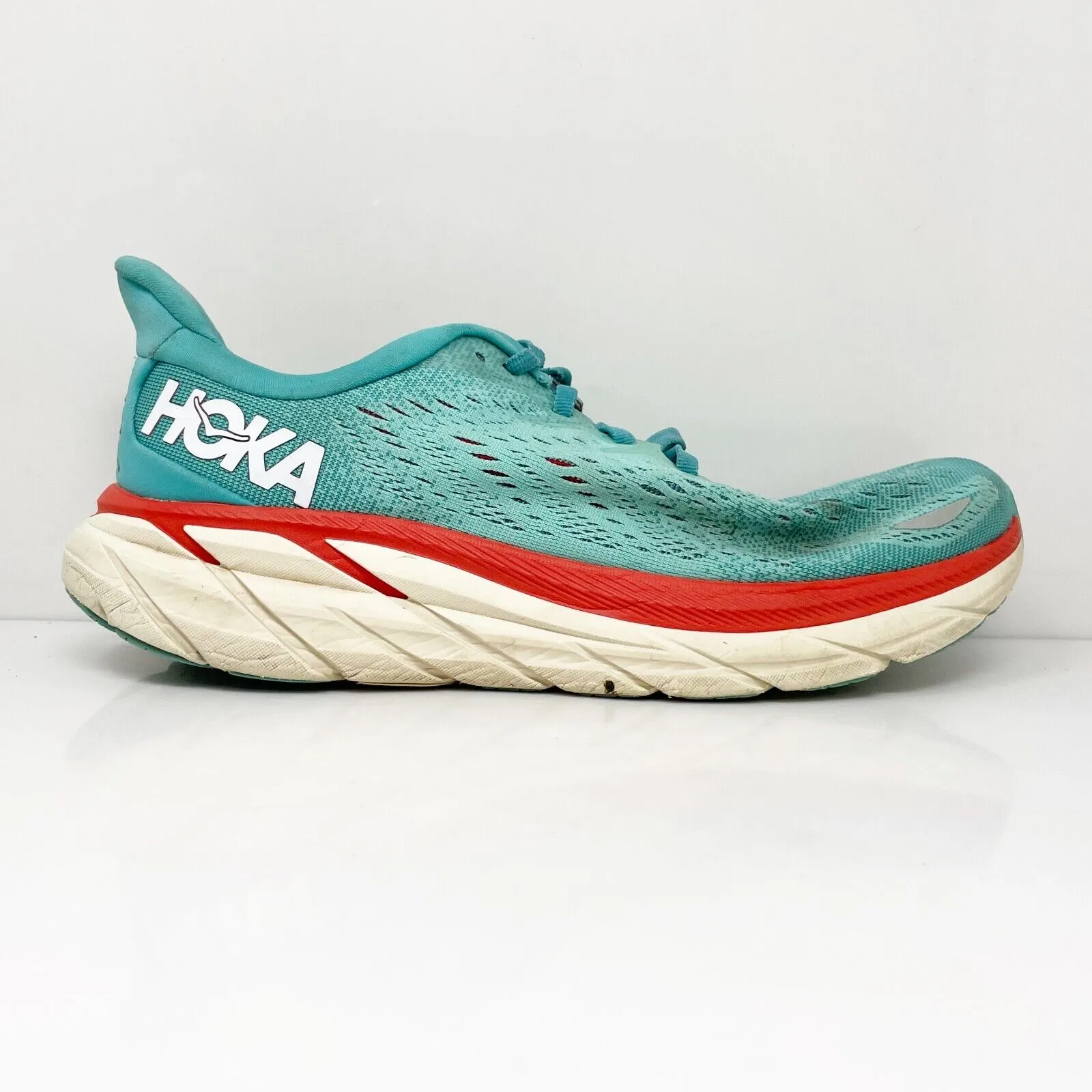 Hoka One One Womens Clifton 8 1119394 AEBL Blue Running Shoes Sneakers Size 8 B