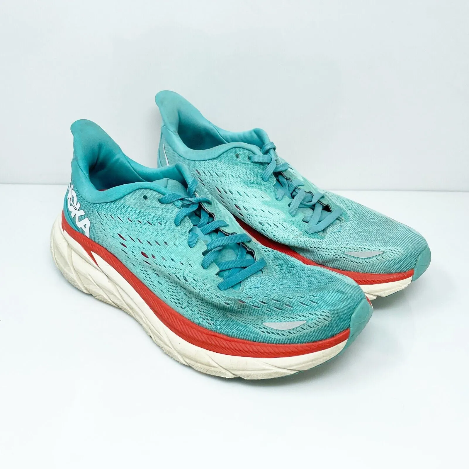 Hoka One One Womens Clifton 8 1119394 AEBL Blue Running Shoes Sneakers Size 8 B