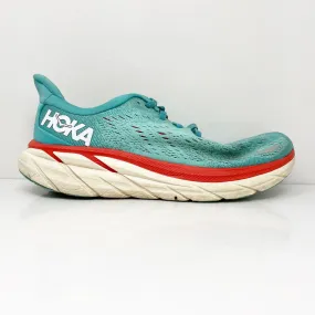 Hoka One One Womens Clifton 8 1119394 AEBL Blue Running Shoes Sneakers Size 8 B