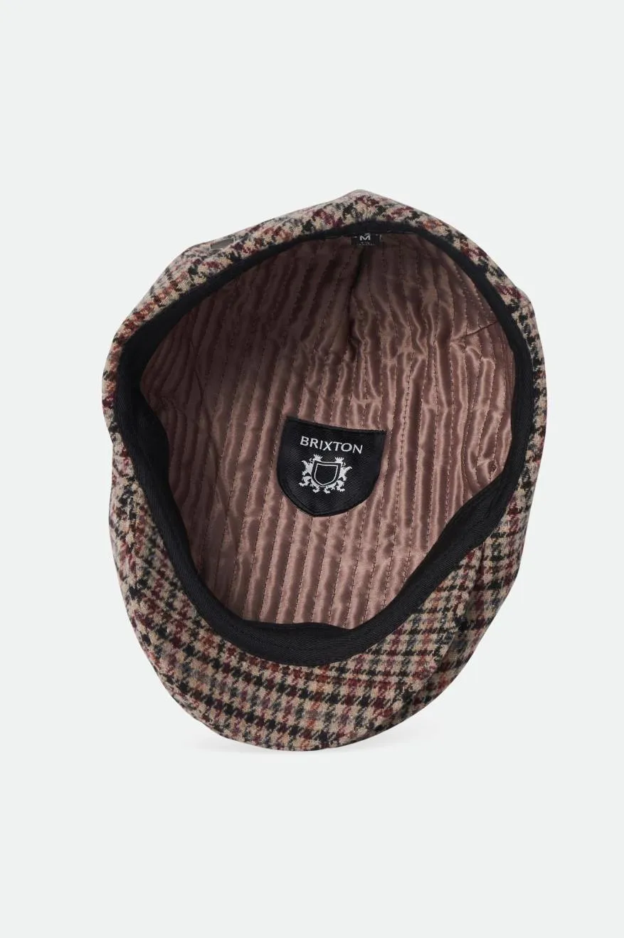 Hooligan Flat Cap - Sand/Black/Crushed Violet