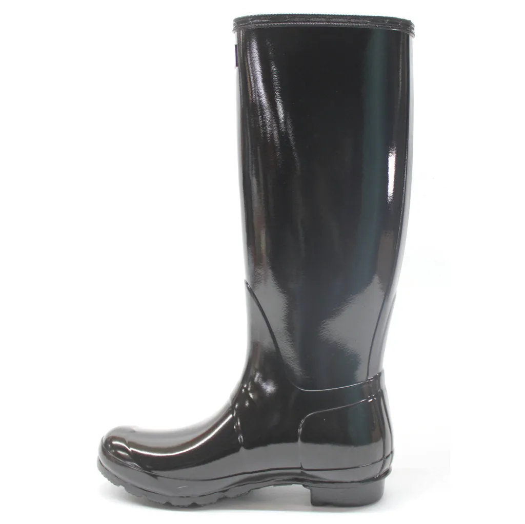 Hunter Womens Boots Original Tall Gloss Waterproof Wellington Rubber - UK 6