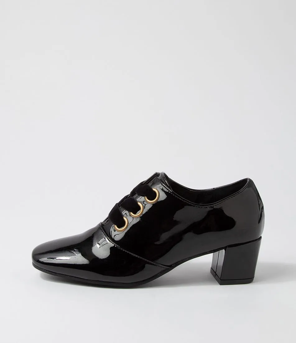 I LOVE BILLY Helix Black Patent Pu Heels