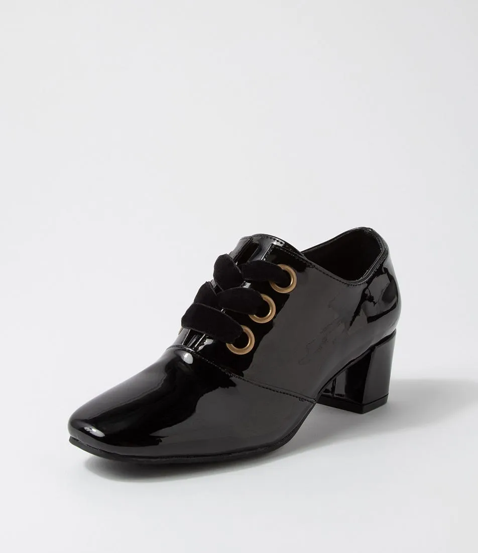 I LOVE BILLY Helix Black Patent Pu Heels