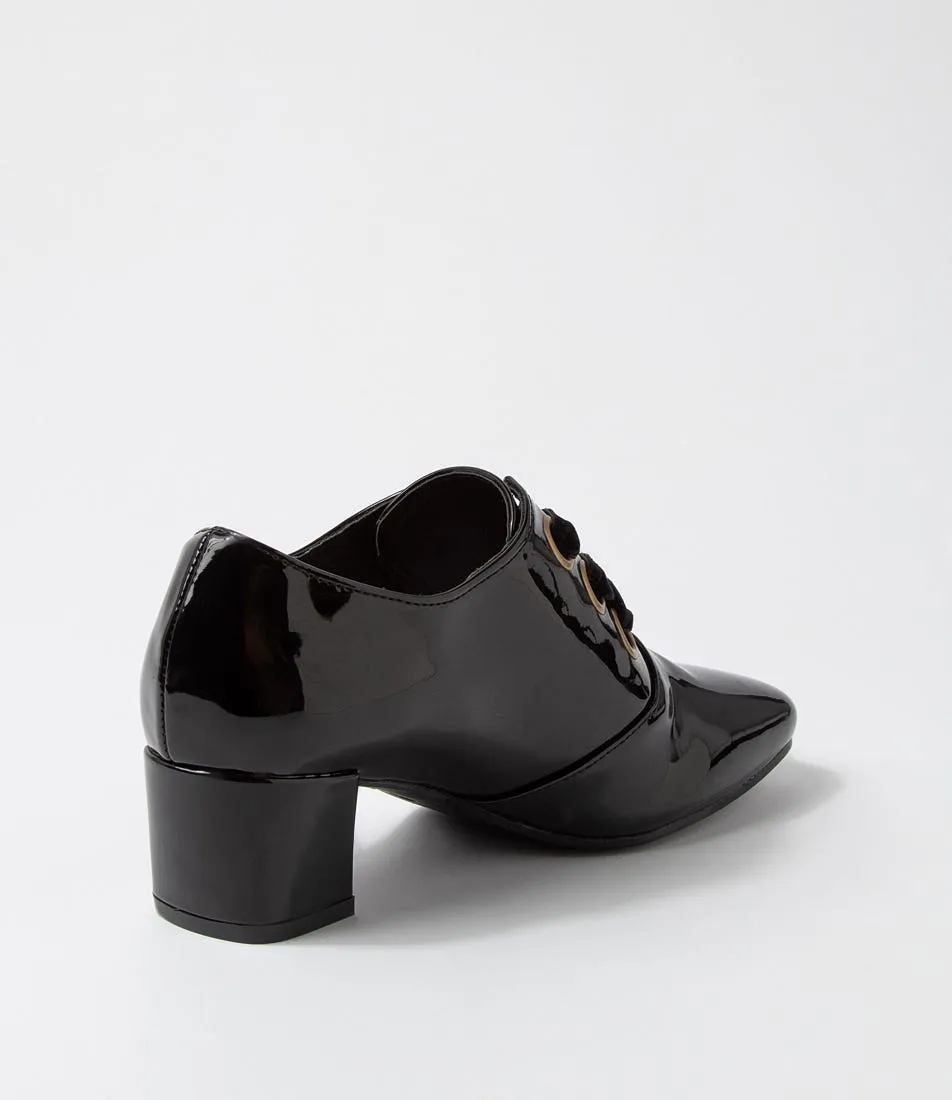 I LOVE BILLY Helix Black Patent Pu Heels