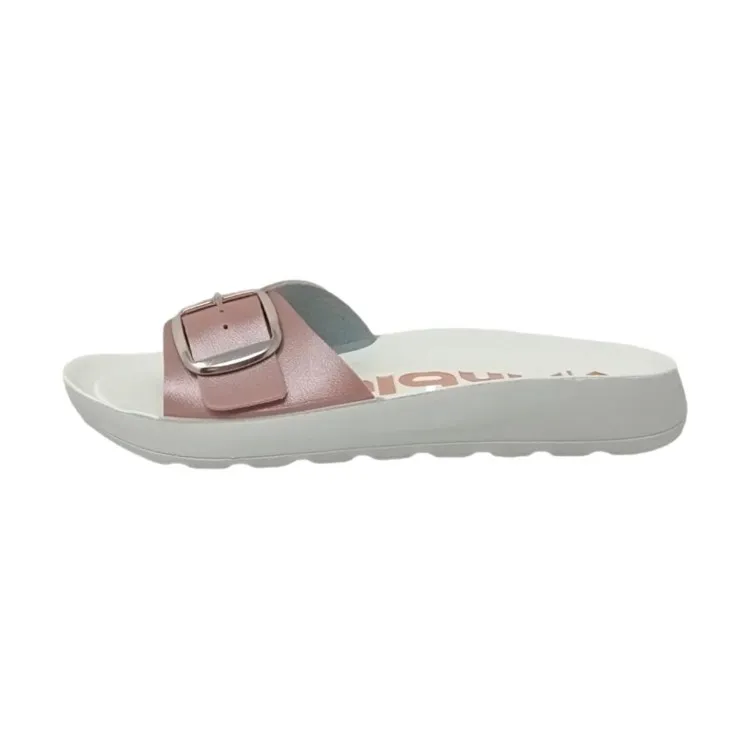 INBLU AG11 Ciabatte Donna Slide Fascia Con Fibbia Rosa