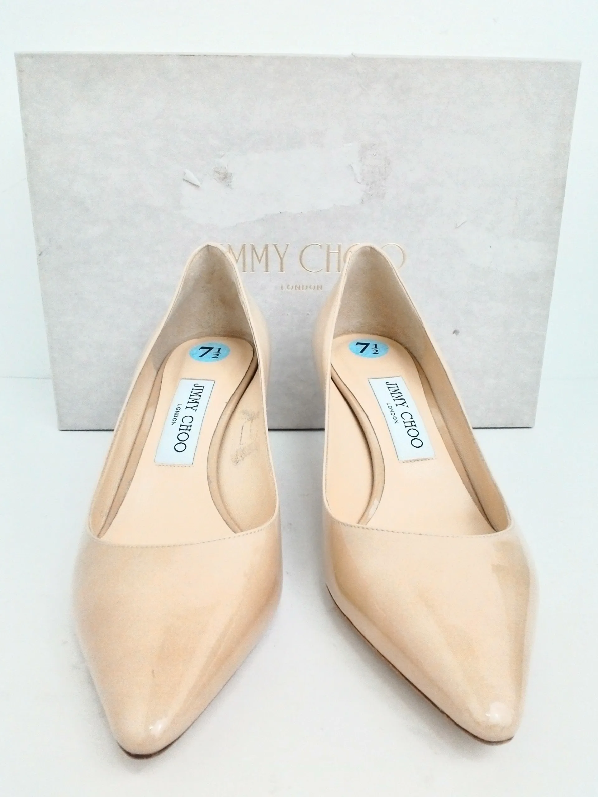 Jimmy Choo Women's Beige/Nude Heels Size 37.5