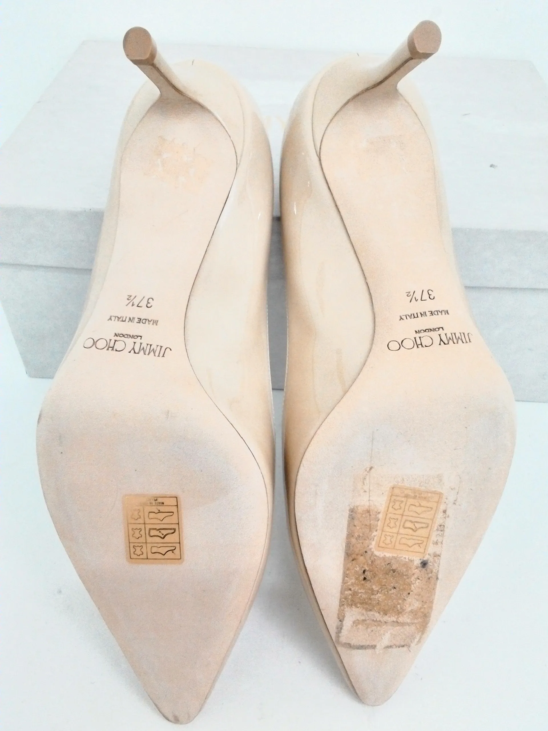 Jimmy Choo Women's Beige/Nude Heels Size 37.5