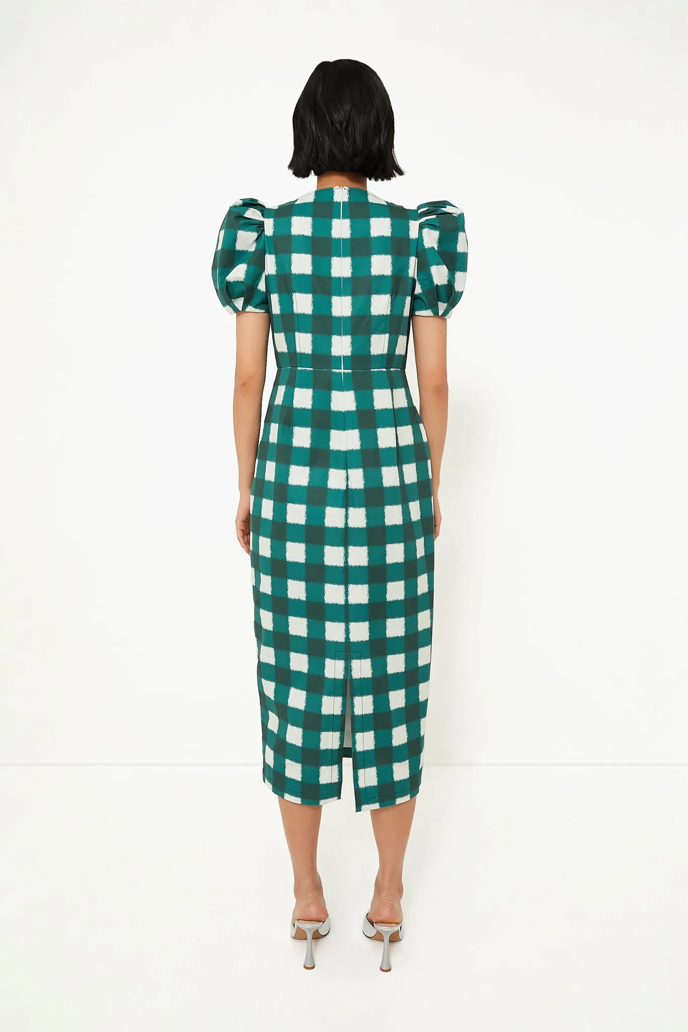 Juniper Warped Gingham Alexandra Dress