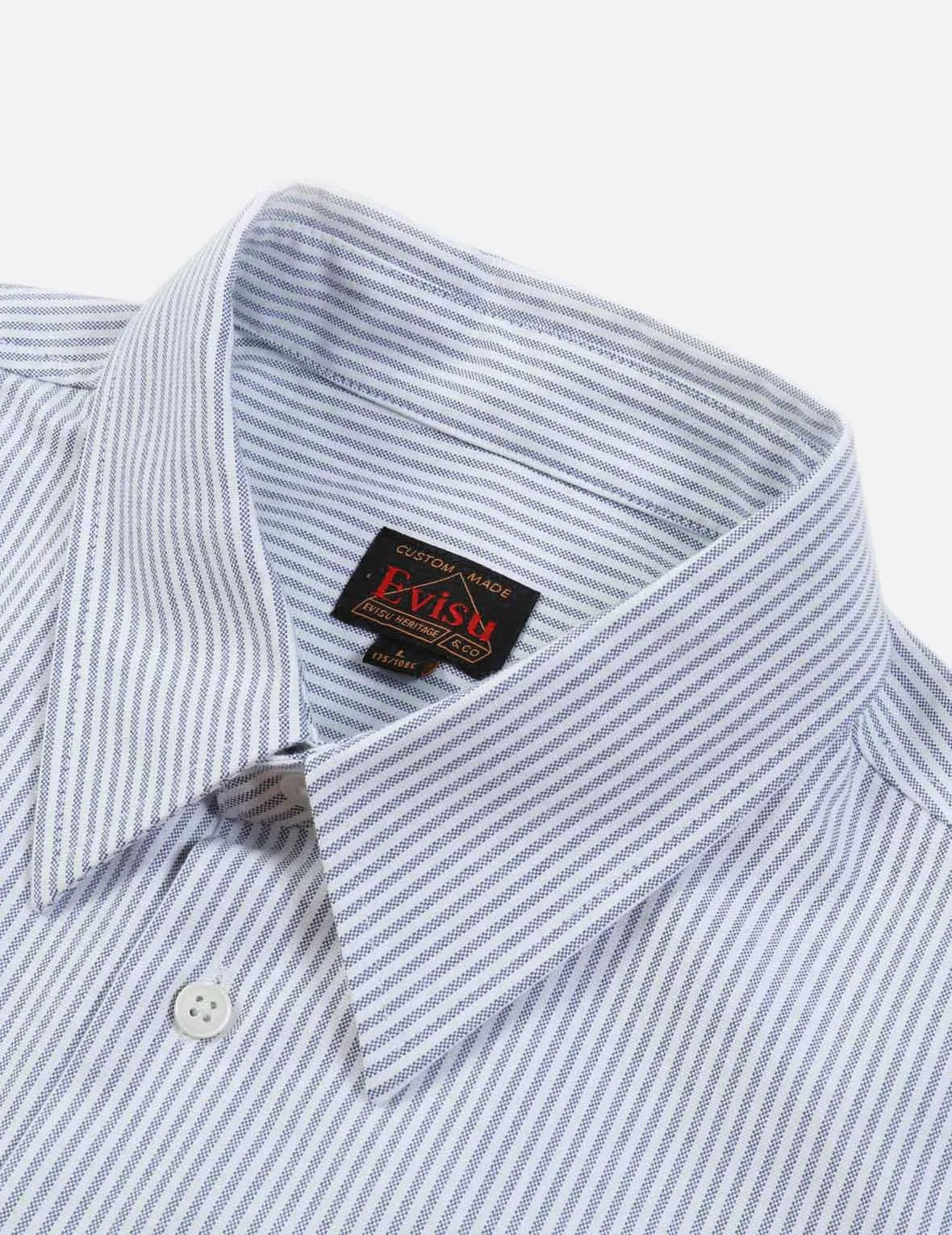 Kamon Print Striped Shirt