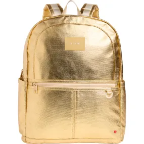 Kane Double Pocket Large Backpack in Gold by STATE